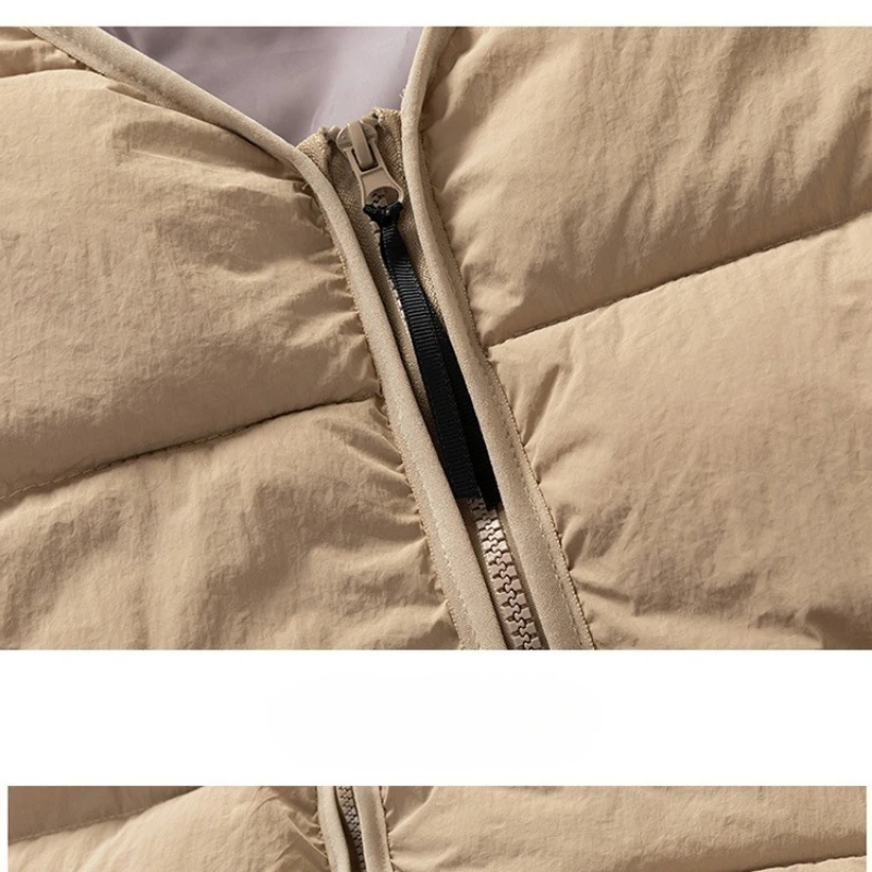 سترات الموضة الكورية الدافئة الرجال والنساء نصف كم سترة جاكيتات الشتاء موضة زوجين القطن سترة مبطنة معاطف الصدريات الدافئة