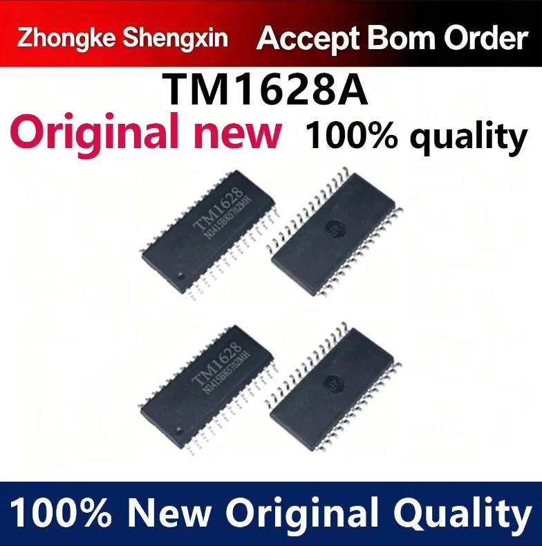 （5pcs-10pcs）Induction cooker chip TM1628A SOP28 LED digital display driver IC original stock TM1628
