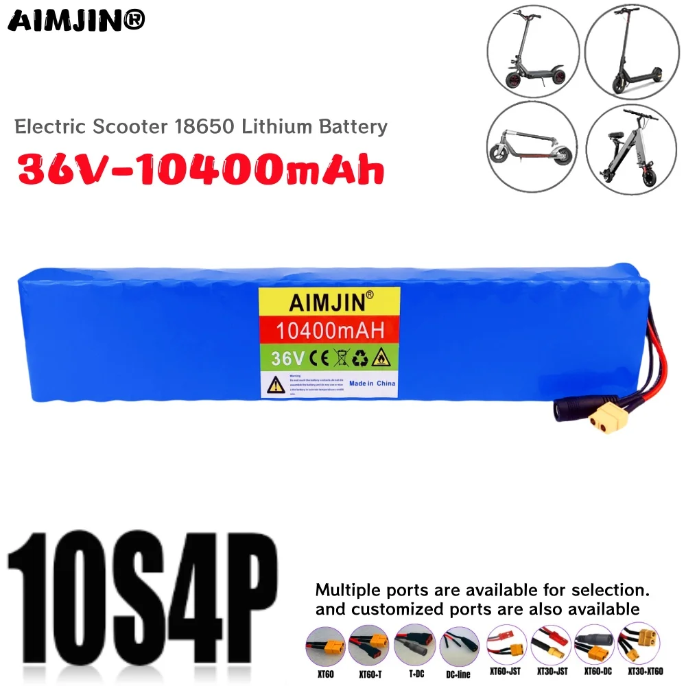 

New 10S4P 36V 10.4Ah original lithium battery for electric scooters,for Alron, Shilop, Kugoo,Ebike Bicycle