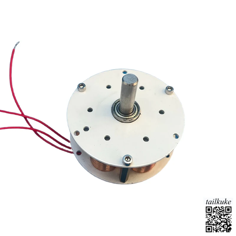 65*25mm 1-20W Disc-type Iron Core Generator, Strong Magnetic Low Speed Multi-pole, Three-phase AC