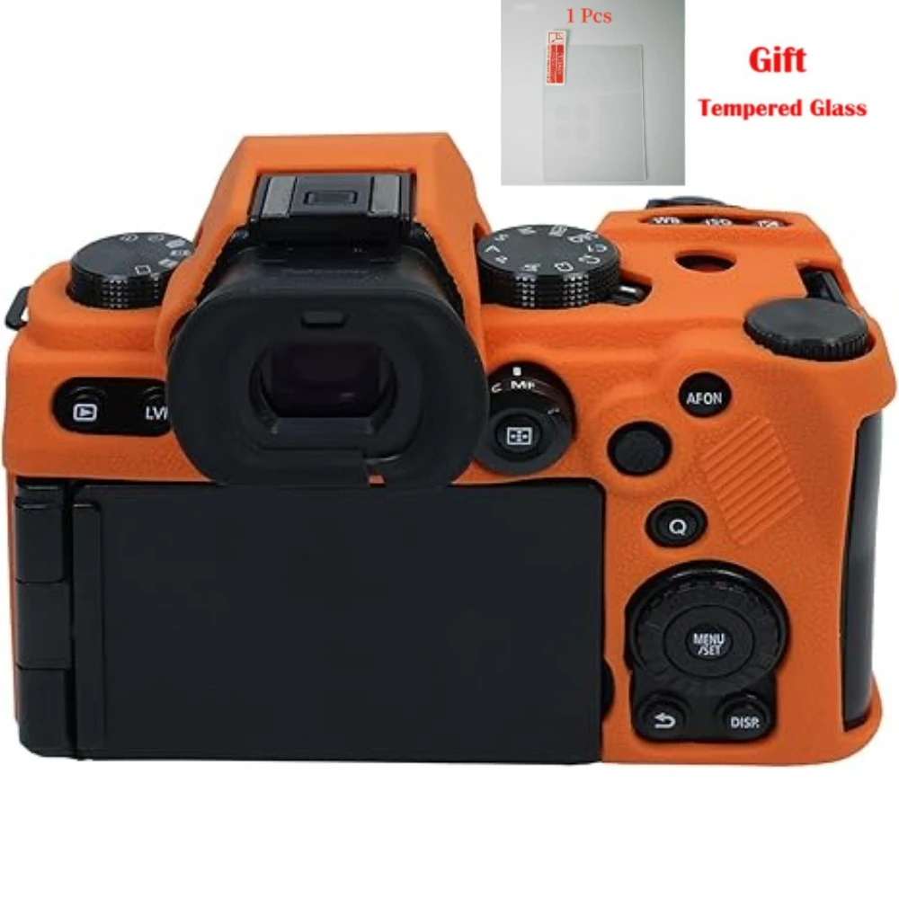 

For LUMIX S5II, Cover Case Soft Silicone Rubber Protective Body Skin Camera Bag s5m2 protective sleeve S52 + free tempered film