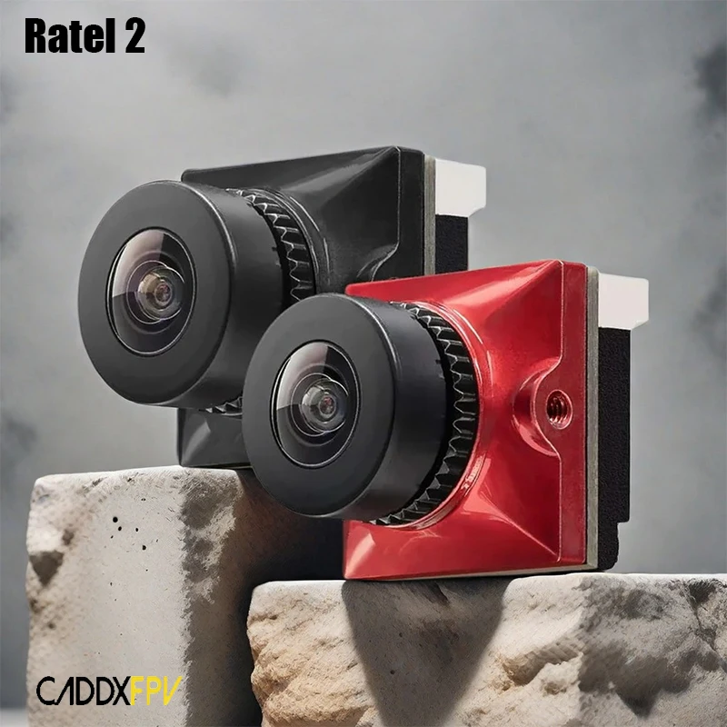 Caddx Ratel 2 V2 FPV Camera Ratel2 2.1mm Lens 16:9/4:3 NTSC/PAL Switchable With Replacement Lens Micro FPV Camera Drone Mark4