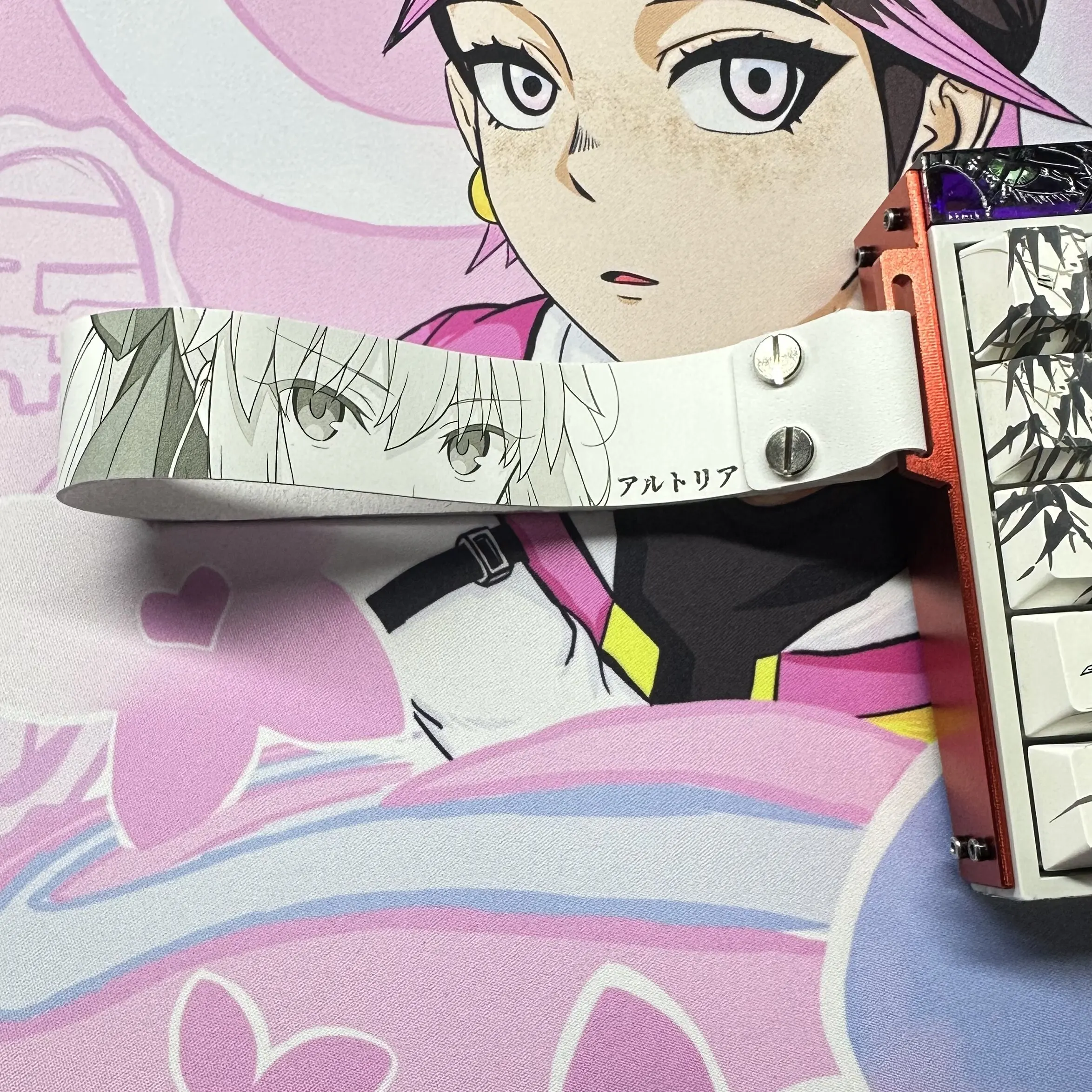 

Anime Keyboard Ribbon Mechanical Keyboard Strap Customization Leather Magnetic Axis Keyboard Strap Wooting Drunkdeer Atk68 Decor