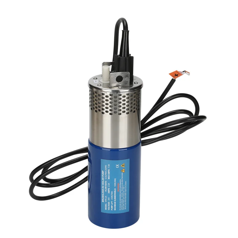 ( Brushless Motor ) 24V 12L/min 120M Submersible Solar Pump Energy Water Pump Deep Well Outdoor Garden Wash Bilge Cleaning