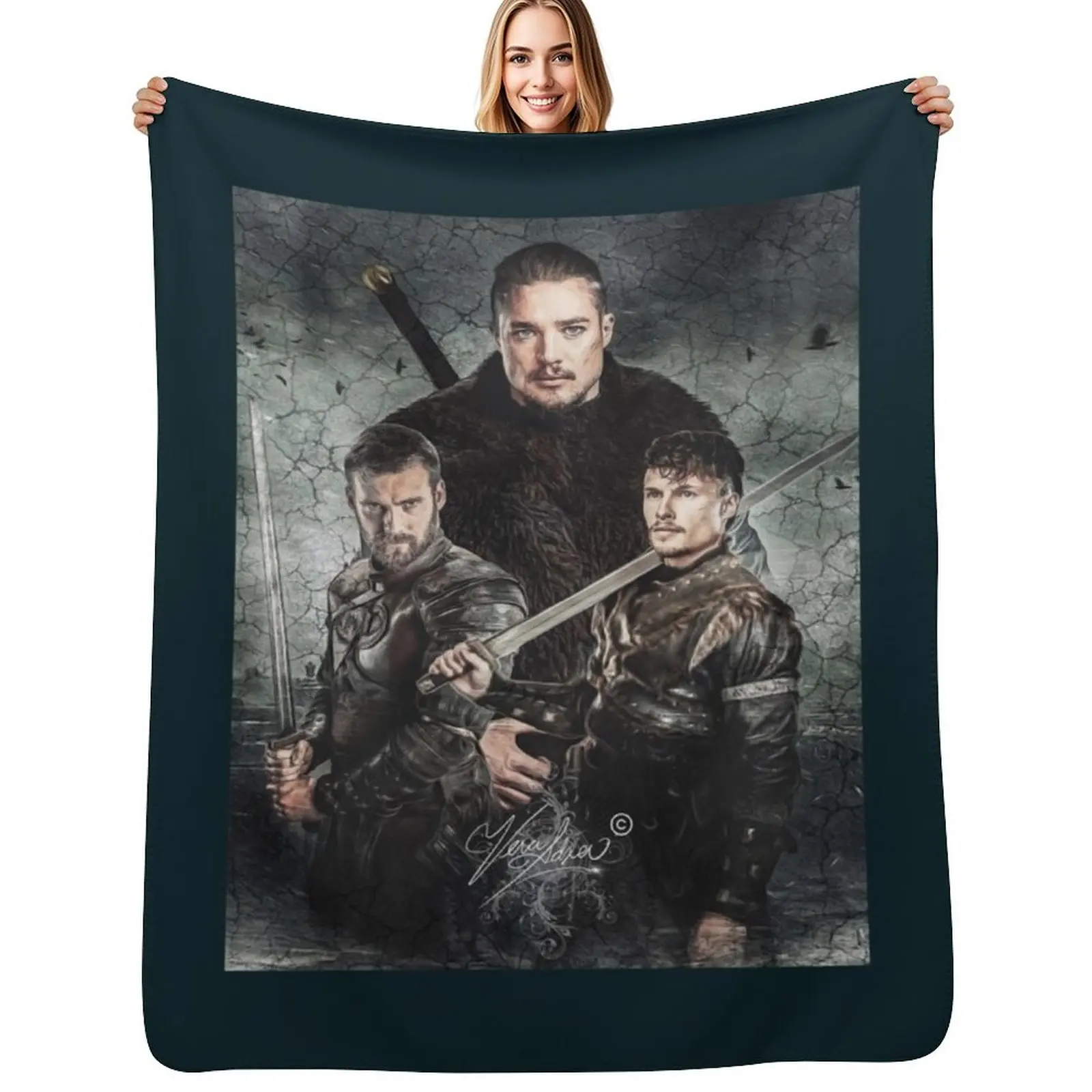 The Last Kingdom Throw Blanket Plaid Weighted Thins Decorative Beds Soft Plaid Giant Sofa Blankets