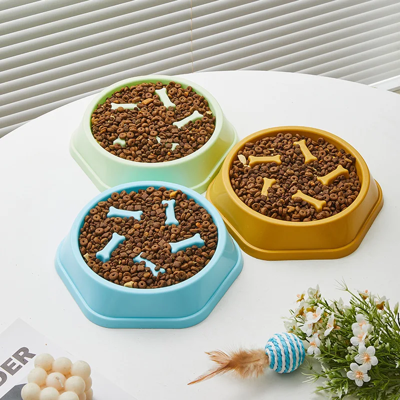 New Cat Bowl pet cat food bowl anti-choke slow rice bowl pet supplies dog bowl factory supply in stock wholesale Decorative bowl