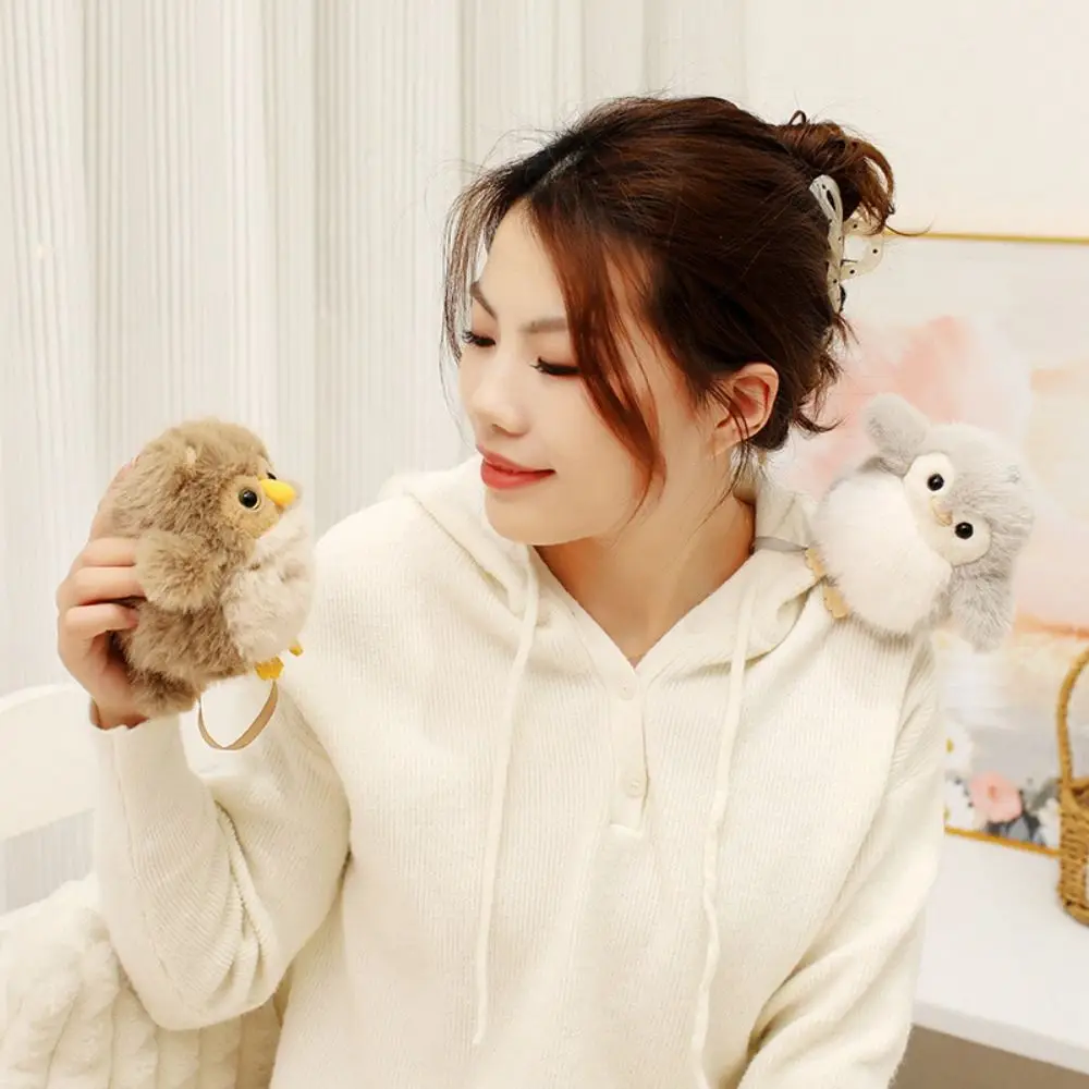 PP 코튼 펭귄 봉제 인형 부드럽고 푹신한 자석 어깨에 거는 올빼미 편안한 수제 애완 새 인형 생일 파티용