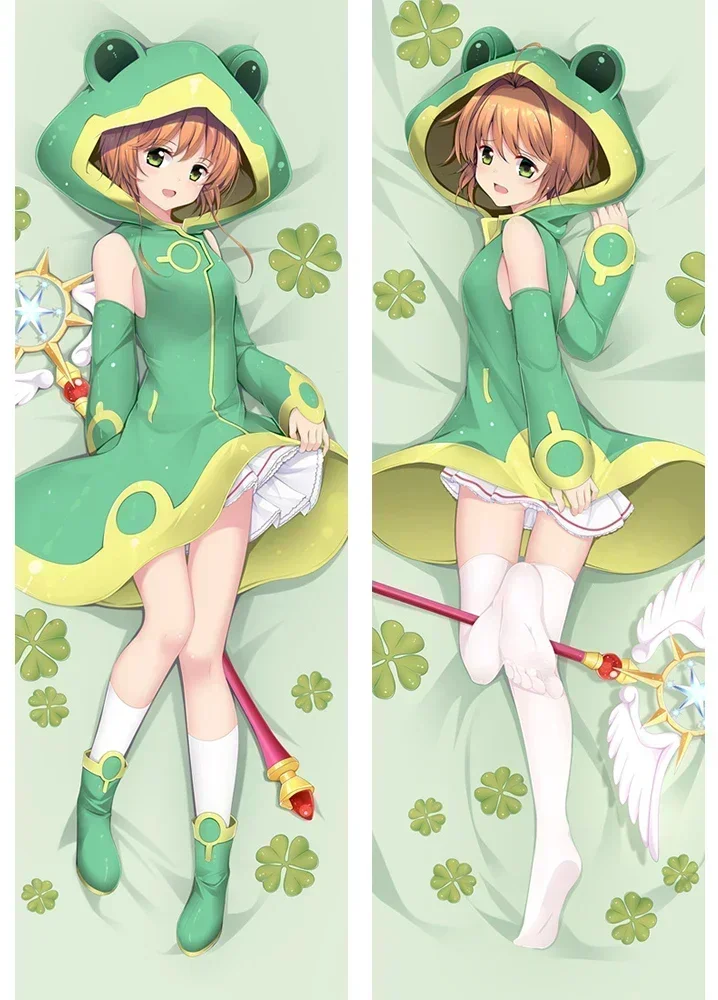 DIY Custom Dakimakura Card captor Sakura Japanese Anime KINOMOTO SAKURA Body Decorative Pillowcases Hugging Pillow Cover Case