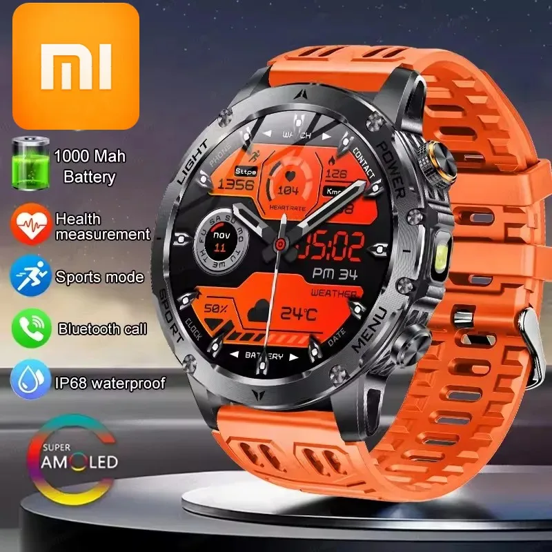 

Смарт-часы XIAOMI 2027 T-Rex 3 с аккумулятором 1000 мАч военного класса, водонепроницаемые IP68, GPS, AMOLED HD, для мужчин, спортивные