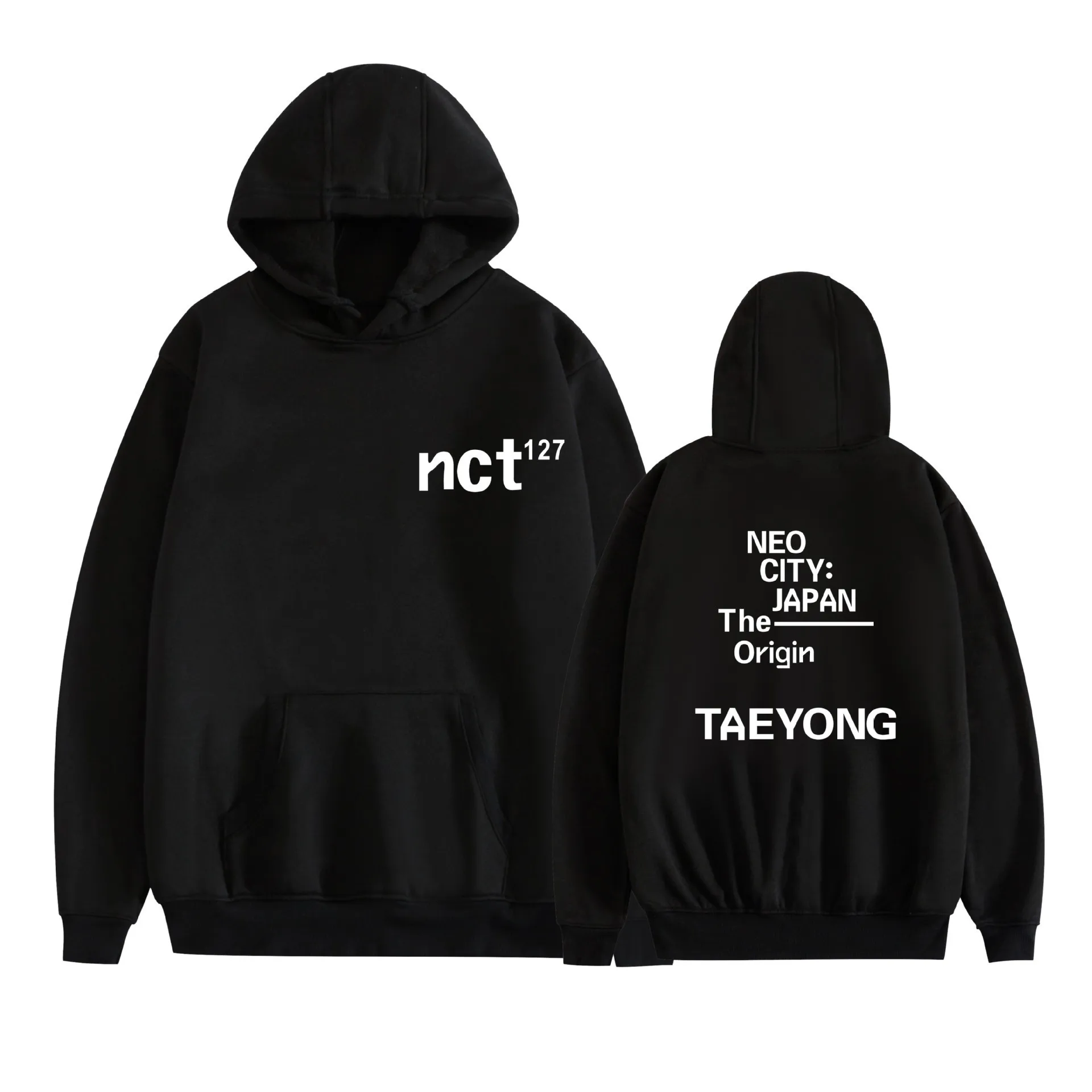 2024 New NCT 127 Peripheral Zheng Zaiyuan Unisex Hoodie Support Clothing Printed Large Fleece Pullover Hoodie Coat