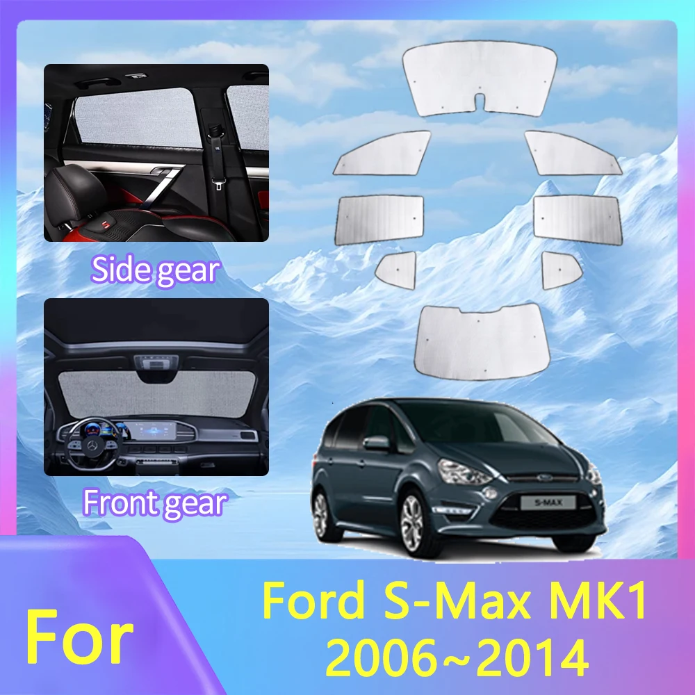 

Full Cover Sunshad For Ford S-Max MK1 Smax S max 2006~2014 2008 Car Sunshade Window Sun Protection Stickers Sunshading Board