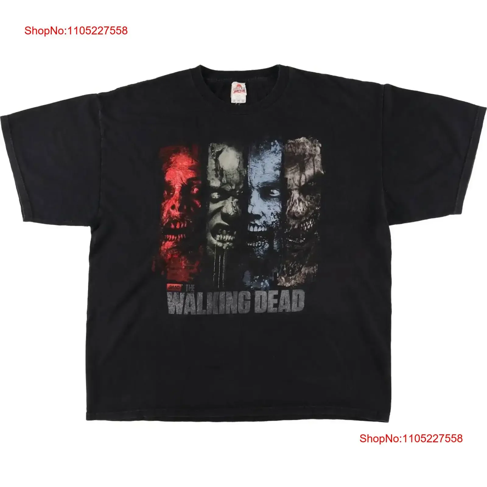 تي شيرت ALSTYLE THE WALKING DEAD Movie للرجال يعادل XXL eaa عتيق مغسول للجنسين أزياء أنيقة متعددة الاستخدامات #1