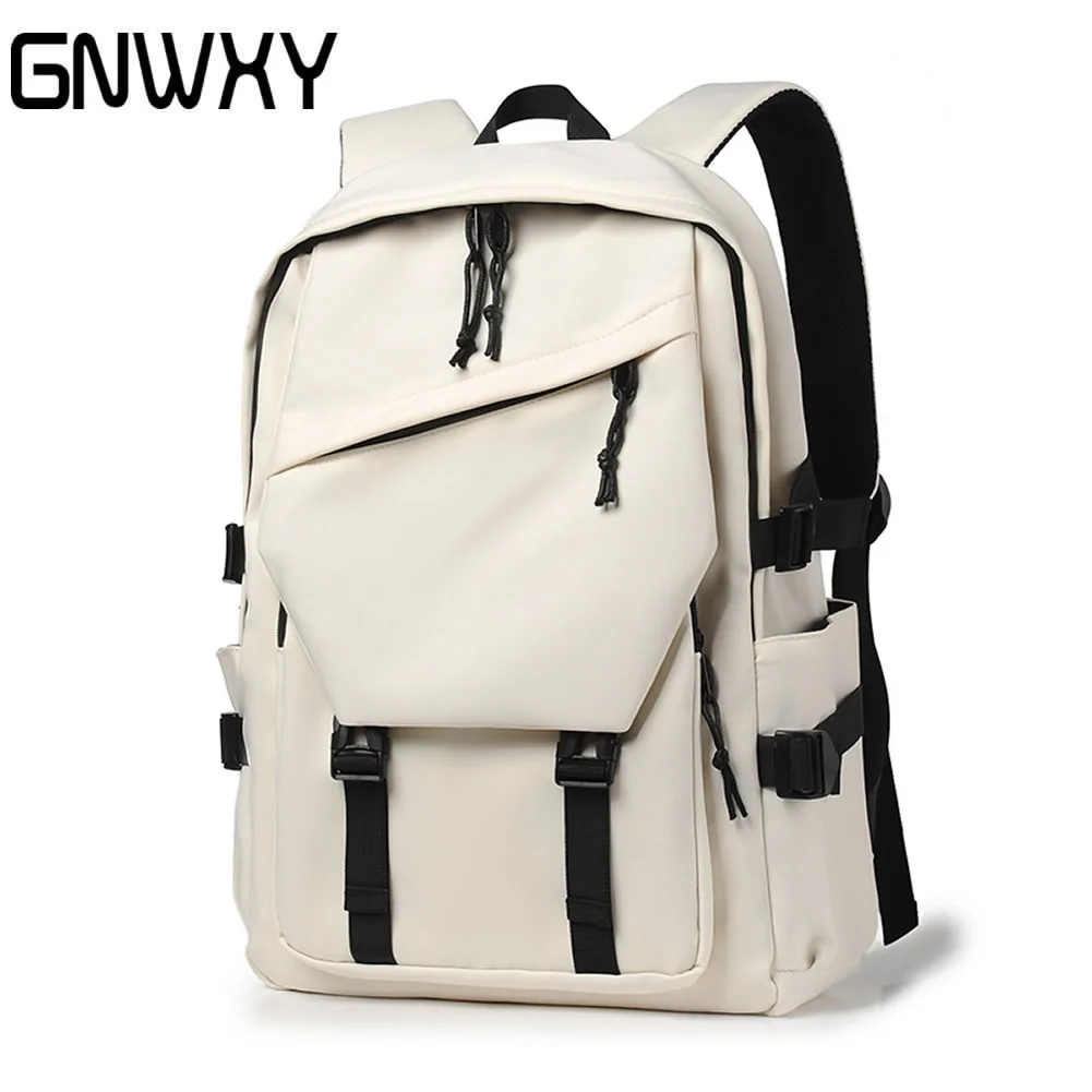 

GNWXY Simple Vitality Korean Schoolbag Waterproof Large Capacity Fashion Computer Bag Trendy Travel Laptop Backpack Dropshipping