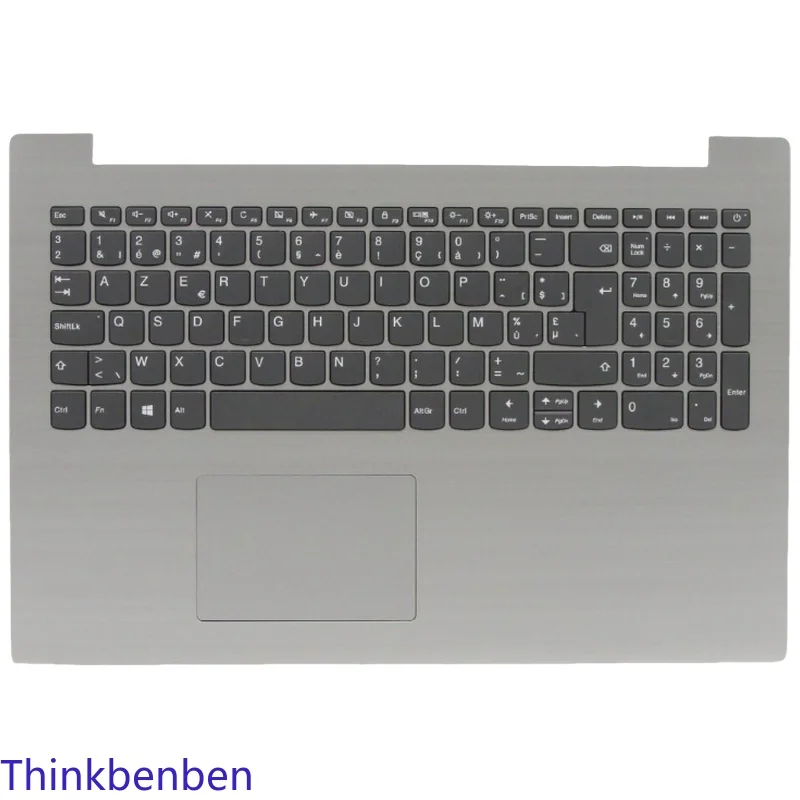 BE Belgian Keyboard Platinum Grey Upper Case Palmrest Shell Cover For Lenovo Ideapad 330 15 ICH Laptop 5CB0R46847