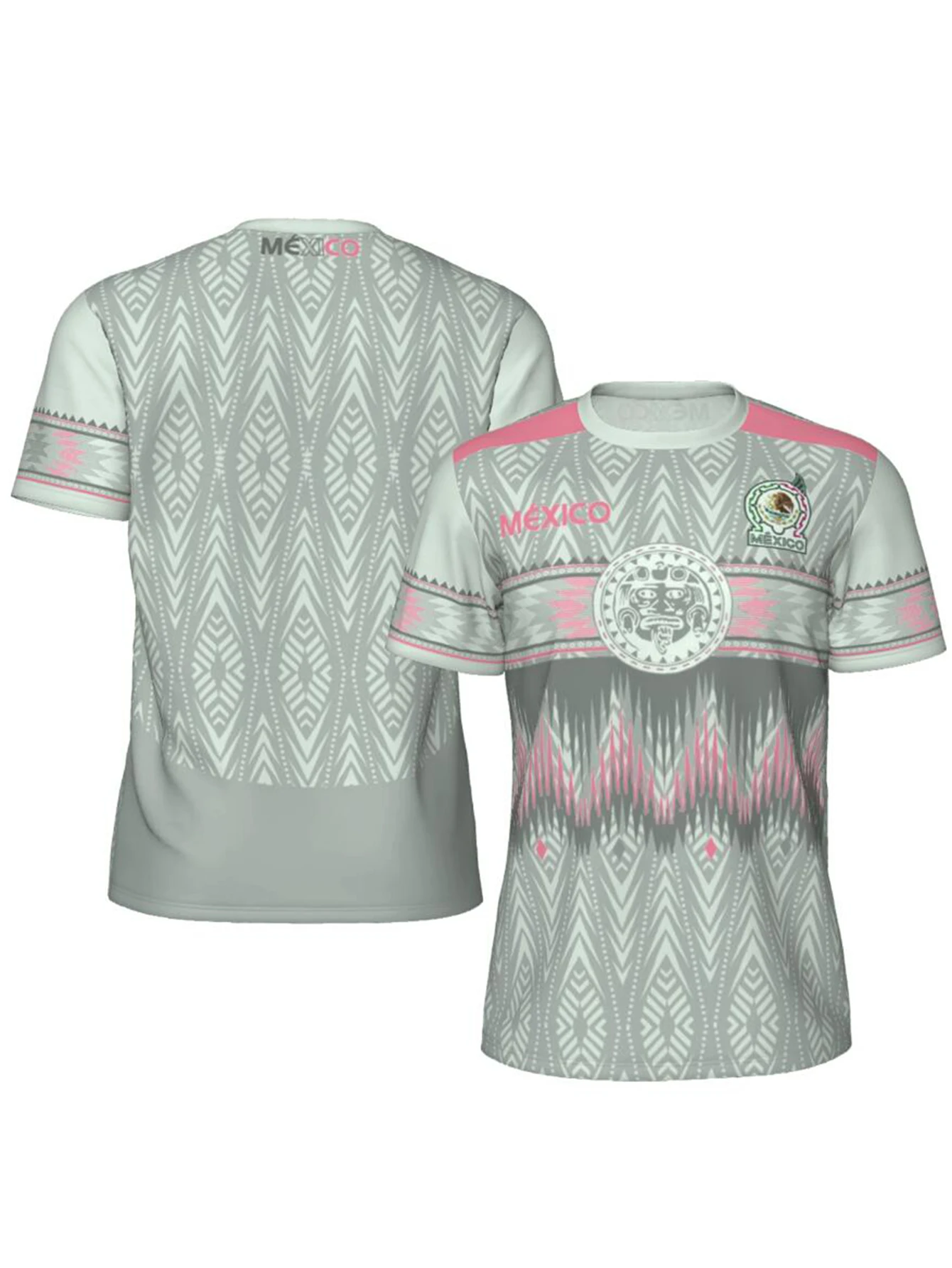 Mexico Soccer Jersey Men, Breathable Football Shirt Short Sleeve Mexican National Team Style Fan Jersey image 3