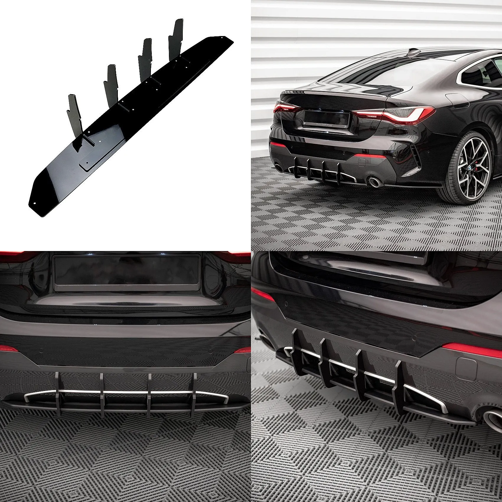 

Carbon Fiber Rear Diffuser Lip Spoiler for BMW 4 Series Coupe G22 2020+