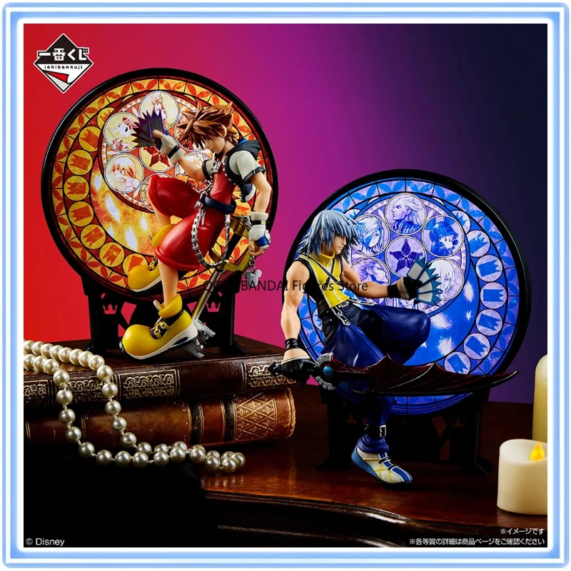 BANDAI Original Ichiban Kuji Anime KINGDOM HEARTS Riku & Sora 25th Anniversary Character Action Model Desktop Decoration