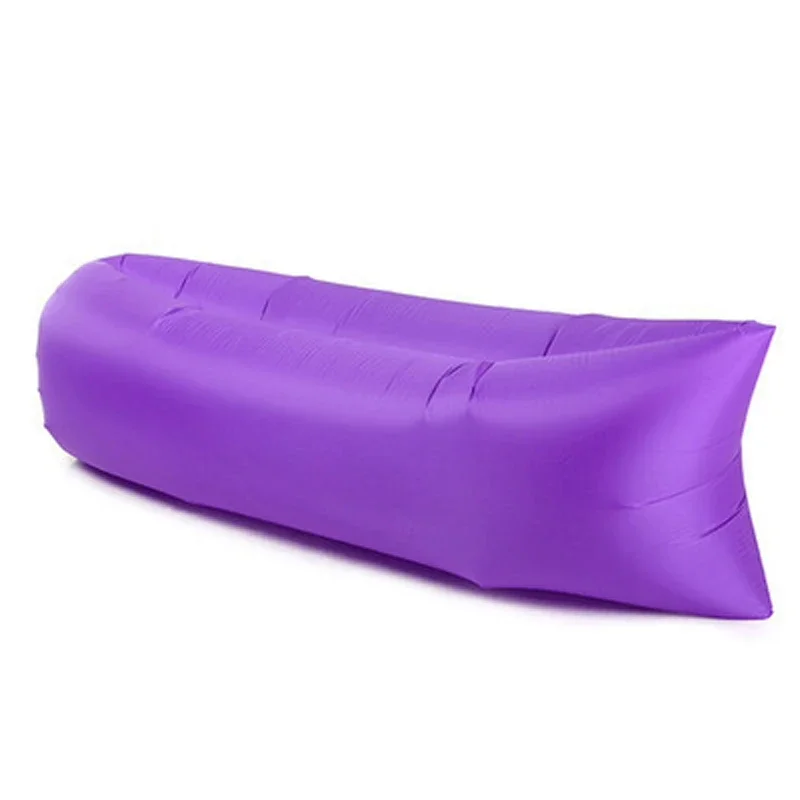 Lazy Inflatable Sofa Outdoor Portable Beach Air Sofa Folding Camping Inflatable Sofa Bed Sleeping Bag Single Person