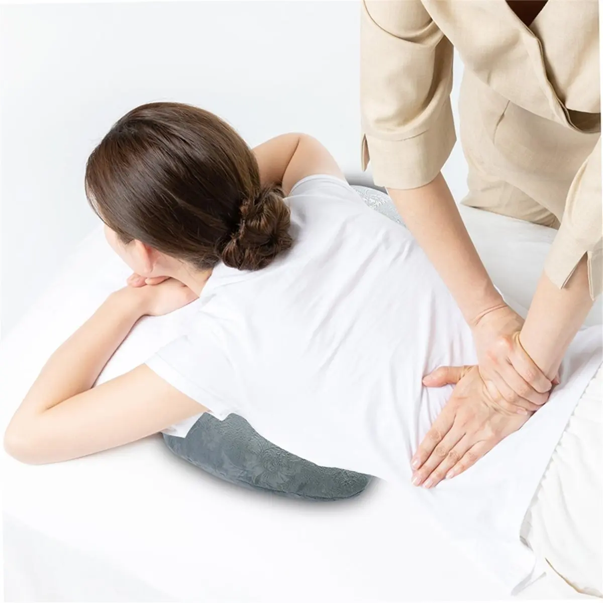 A78I Prone Pillow for Relaxation, Ergonomic Breast Support, Detachable Cushion for Spa, Beauty Salon, Massage Table