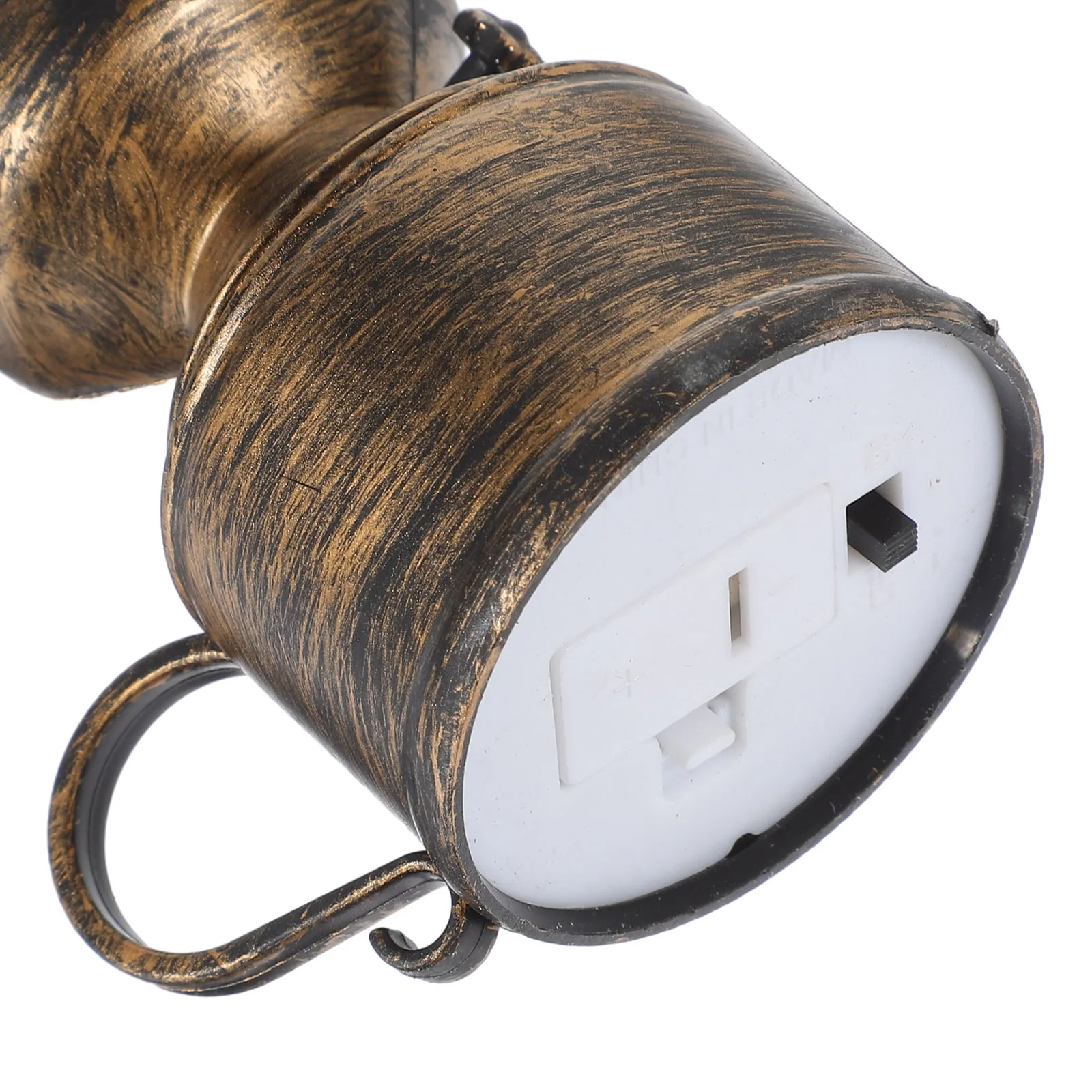 

Retro Electronic Lamp Bronze Water Drop Design Vintage Oil Lantern For Indoor Home Office Decor Portable Lighting