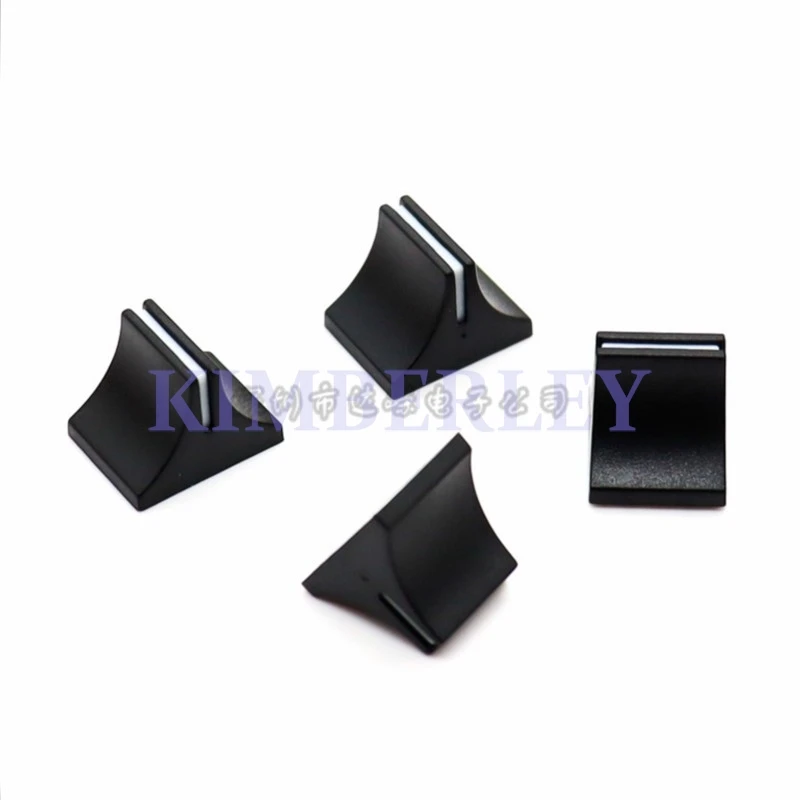 20PCS 14x11x11mm Mixer Fader Knob Volume Control Panel Push Key Cap 4mm Hole Black And White Plastic Knob Cap