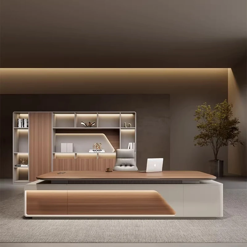 Executive European Office Desk Computer Nordic Multifunctional Minimalist Office Desk Display Aesthetic Tavolino Home Furniture