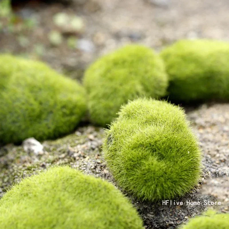4 Size Fake Stone Artificial Moss Rocks Home Decor Simulation Plant DIY Decoration For Garden and Crafting Green Wholesale
