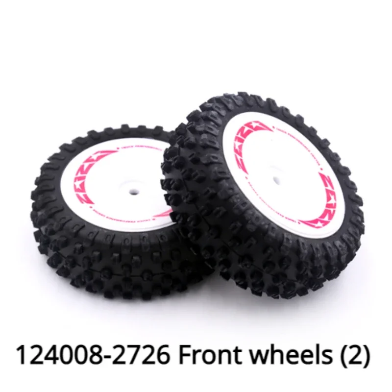 WLtoys 124008  RC Remote Control Car Tire Hub Parts 124008-2726 Front Wheel 124008-2727 Rear Wheel