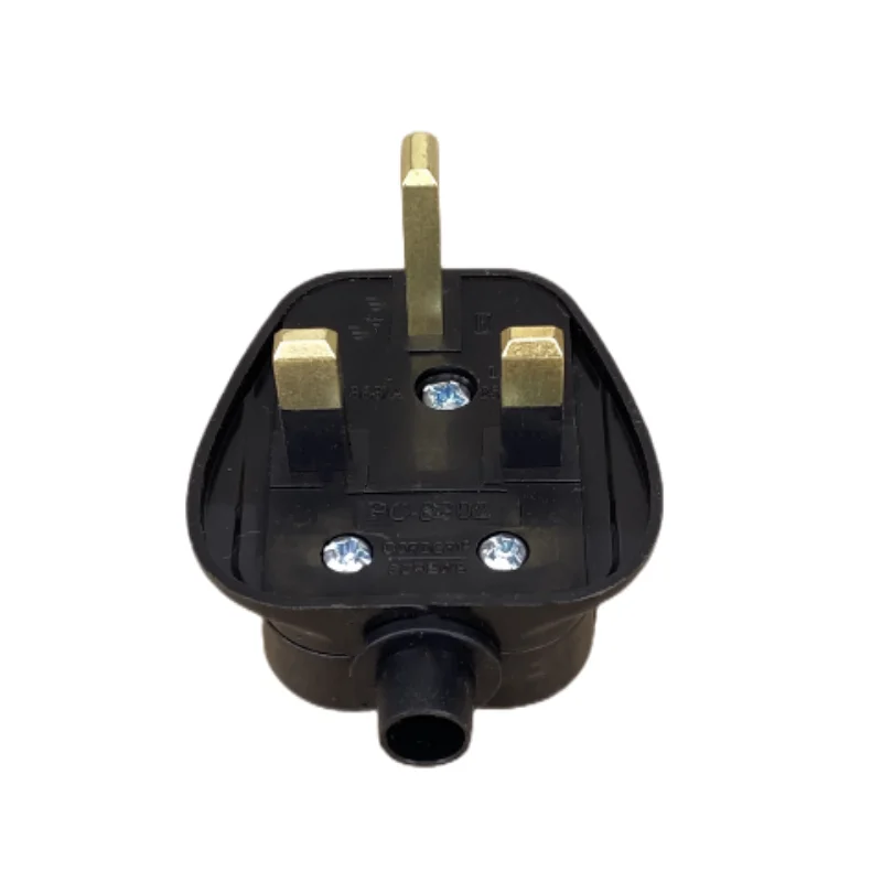 UK Male Replacement Rewireable 3Pin Type G Plug Electric Outlets Schuko British  Power Adapter Extension Cord Connector Plug