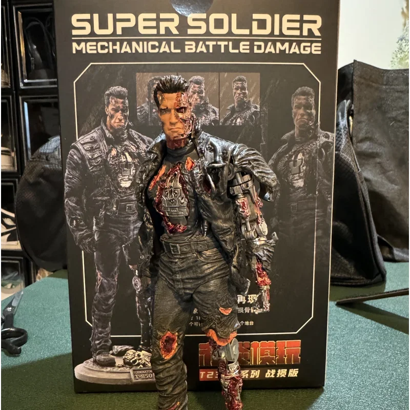 In Stock 1/12 Scale The Terminator T800 Heavy War Damage Edition Full Set 17cm Action Male Soldier Doll Original Certified Gifts