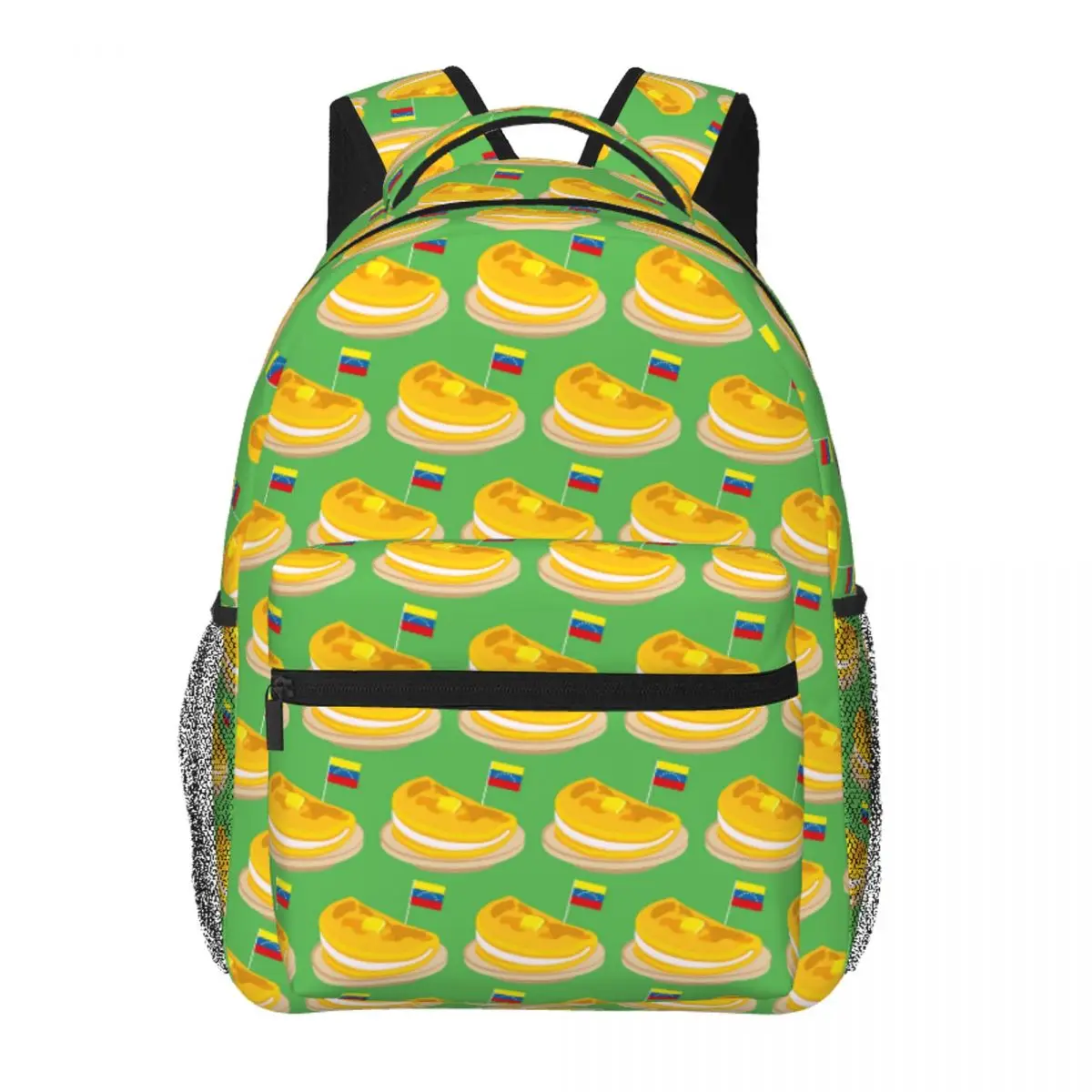 

Venezuelan Cachapa Backpack Student Boys Girls BookBag Children School Bag Laptop Shoulder Bags for Men Women