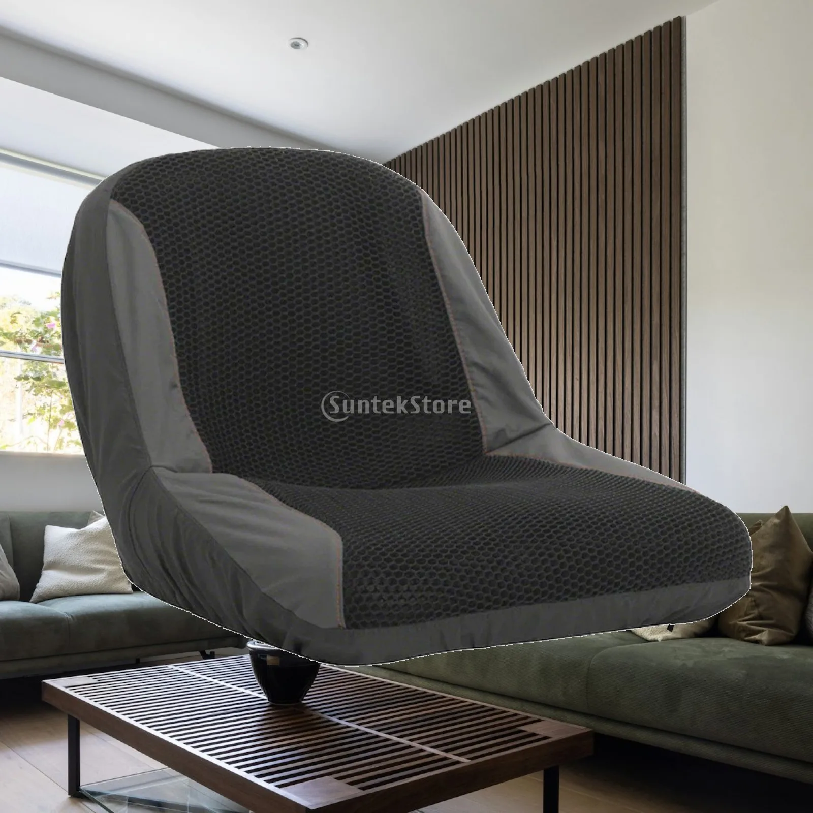 Honeycomb for seat Cover for Riding Mower Universal Fit 3D Mesh Ventilated Tractor for seat Protector with Storage Pockets