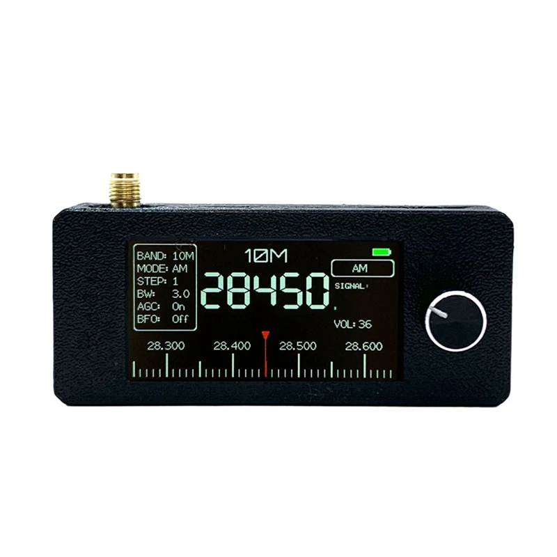 SI4732 Мини-радиоприемник 9,9 кГц-181 МГц + 2 антенны Портативный коротковолновый радиоприемник SW LW AM FM SSB Мини SI4732 Радио