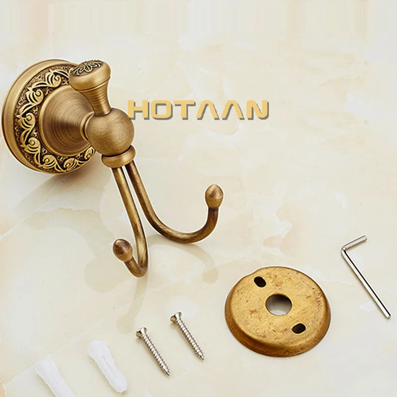 . Robe Hook,Clothes Hook,solid brass Construction with antique brass finish,Bathroom hook,YT-12602
