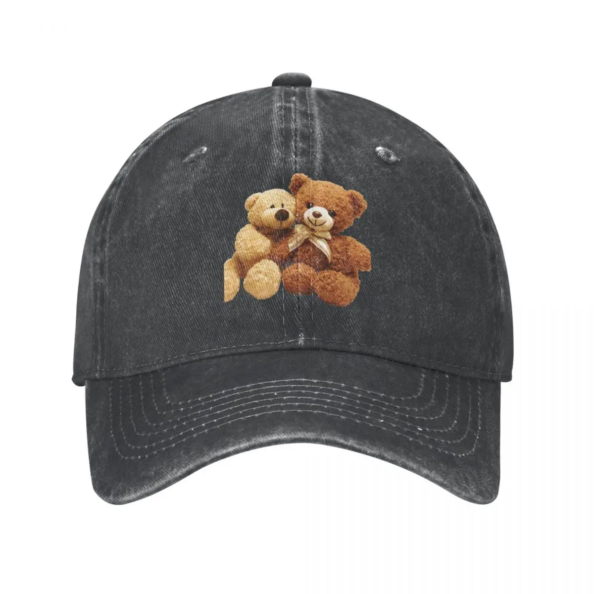 Vintage Teddy Bear Animal Cute Baseball Cap Men Women Distressed Denim Washed Snapback Cap Outdoor Workouts Hats Cap