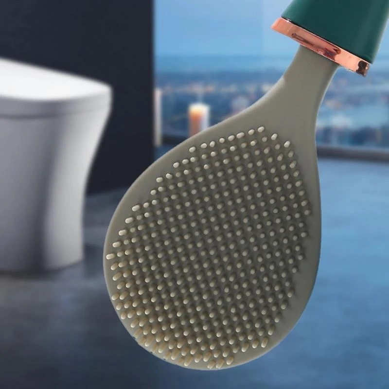 

Self-opening and Closing Toilet Brush Hygienic Soft Bristles Long Reach Handle for Beginner Starter Bathroom high quality