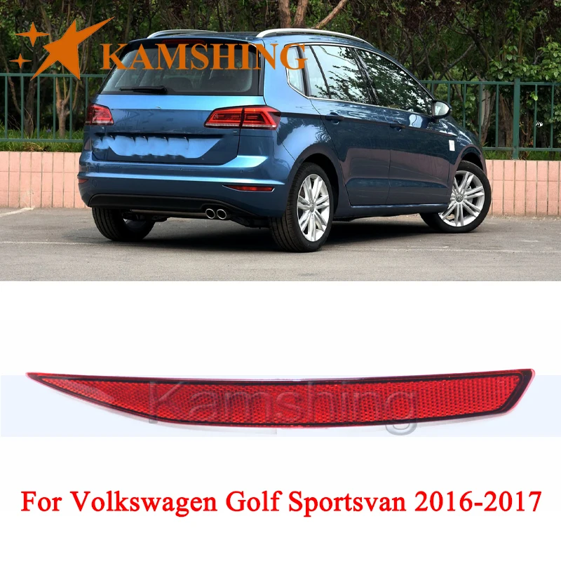 

Задний бампер CAPQX для Volkswagen Golf Sportsvan 2016-2017, задний фонарь, задний тормоз, фонарь отражателя