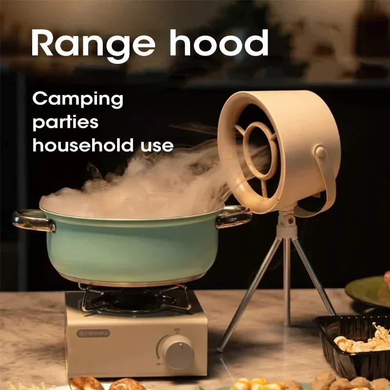 Hotte de bureau USB, Mini ventilateur d'extraction de cuisine Portable, filtre amovible à 3 vitesses pour la cuisson de Barbecue, petits espaces, nouveau 2025