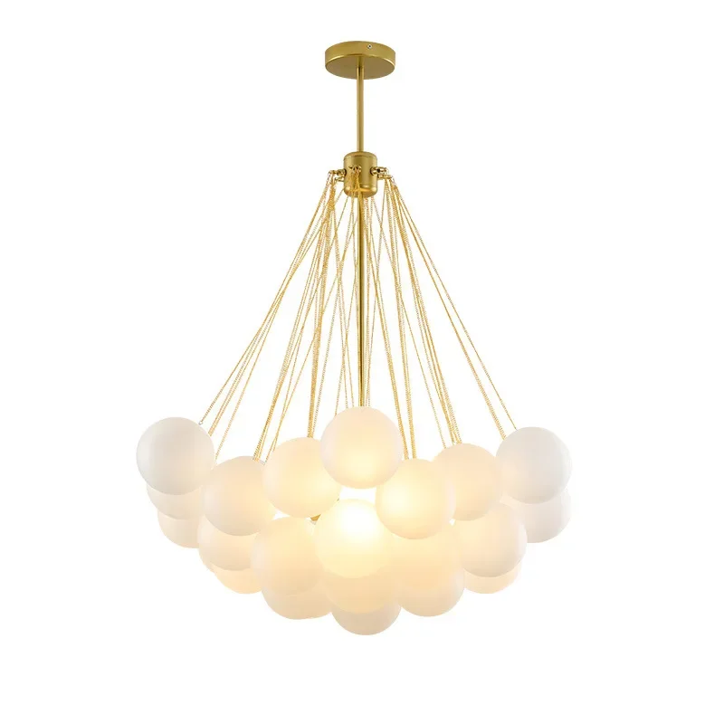 

Scandinavia Glass Ball Chandeliers Bubble Suspension Luminaire Pendant Lamp Hanging Light for Living Room Bedroom