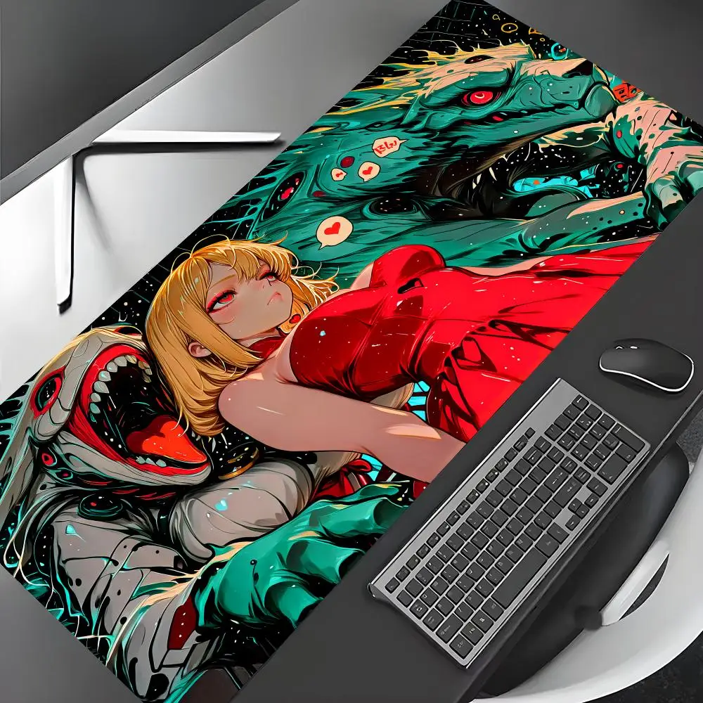 

Mechanical monsters and girl Mouse Pad Desk Mat Gaming mat gamer pc accessories rubber anti-slip keypad expansion mousepad