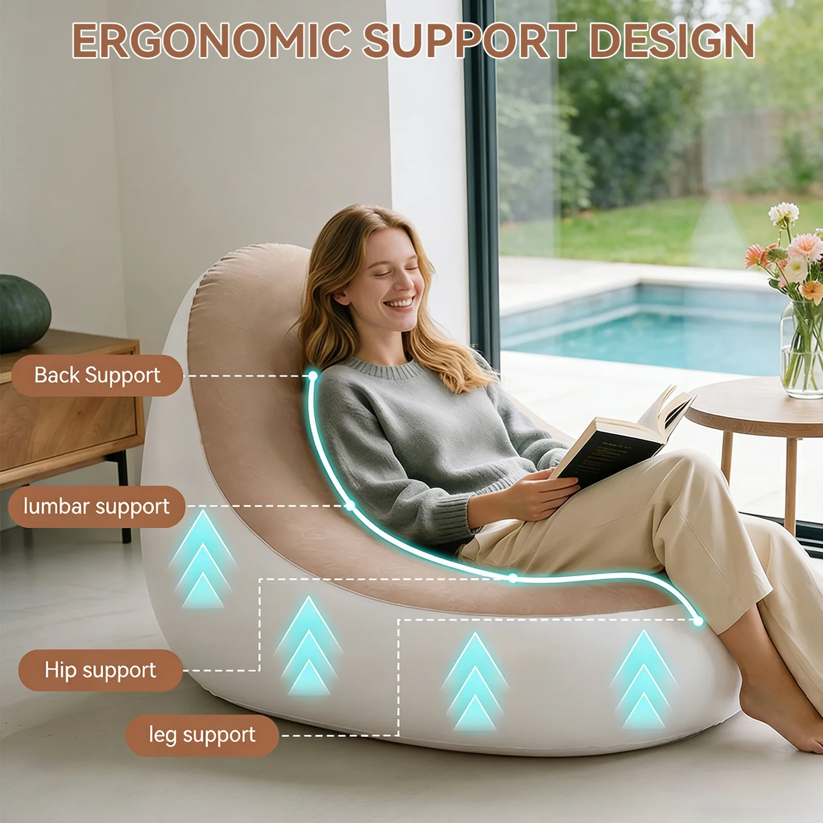 Fauteuil gonflable avec repose - Outdoor Furniture Lounge avis et prix