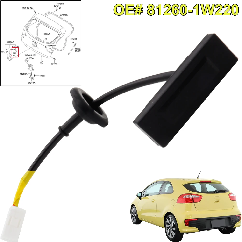 Car Rear Tunk Lock Release Handle Switch Knob For Kia Rio Pride 2012 2013 2014 2015 2016 2017 OE# 81260-1W220 Car Replacement