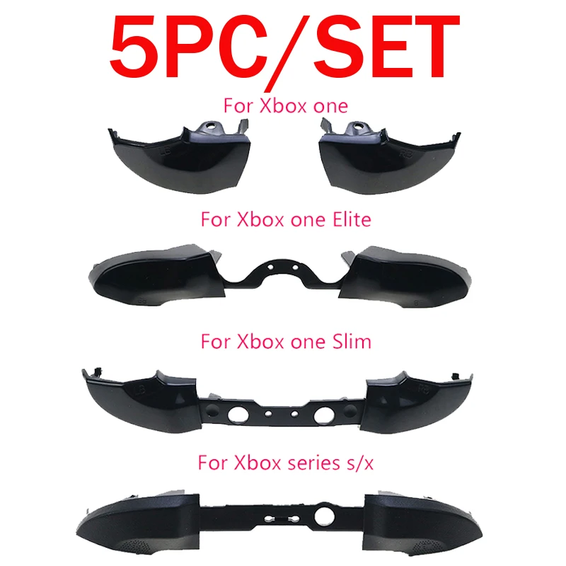 5Pcs for Xbox One Series X S Elite Controller Replacement Rb Lb Bumper Trigger Buttons Game Accessories for Xbox One Controller