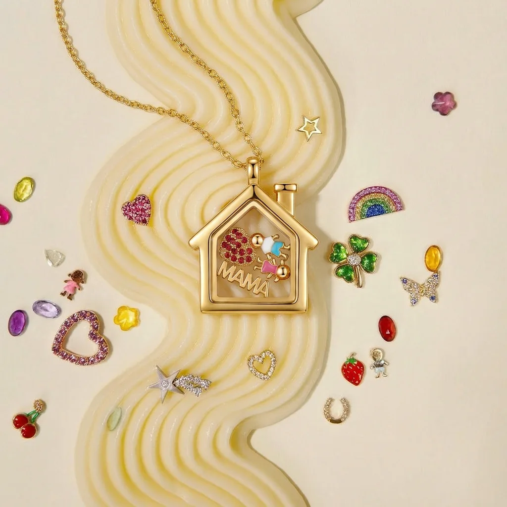 

collares tendencia 2026 Open Pendant Necklace DIY Adjustable Collar Necklace Cute Trendy Jewelry collares para mujer Girls