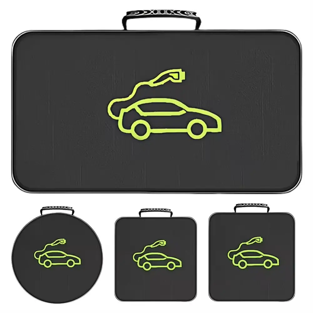 

Ручное зарядное устройство для электромобиля, сумка с вилками, противопламенная сумка большой емкости для автомобильного аккумулятора EV, перемычка для кабеля, водонепроницаемая ткань Оксфорд