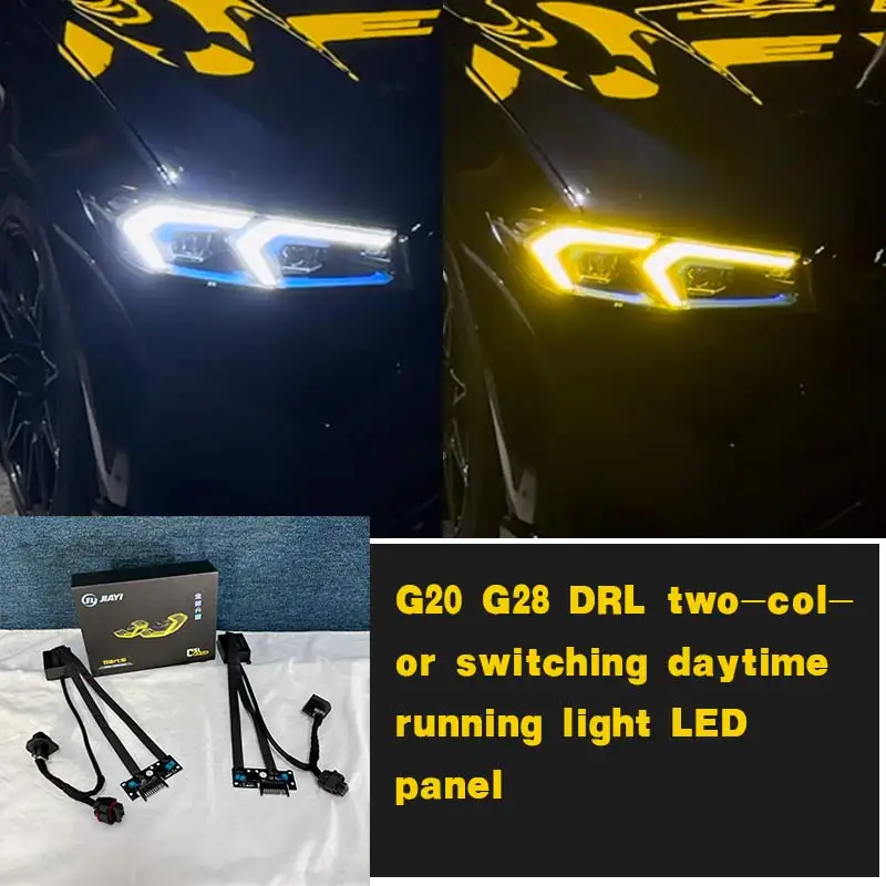 

J ONE BMW 3 series G20 LCI G28 i3 DRL RGB White Yellow LED Board Daytime Running Lights RGBW Bi-color DRL LED