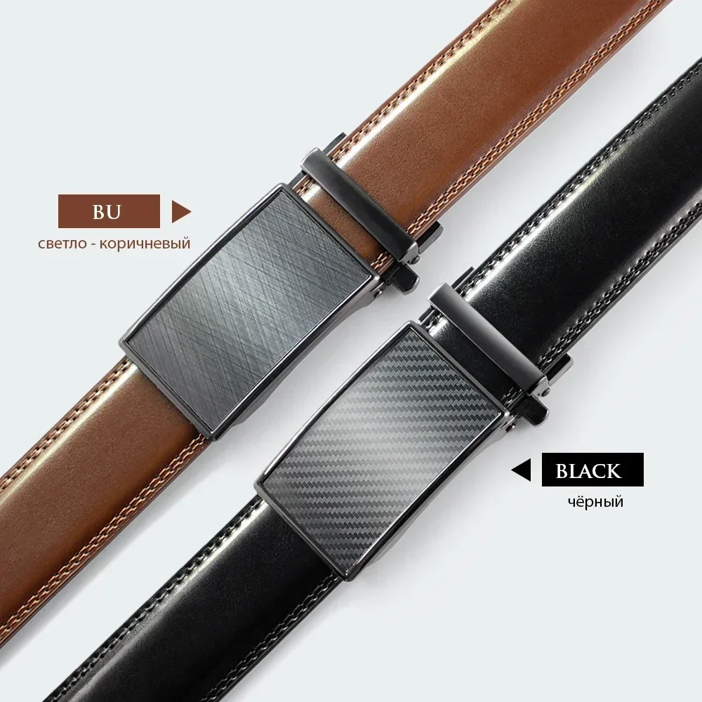 Men Genuine Leather Belt for Men  Alloy Automatic Buckle Business Leisure Waistband Male Man Waist Automatic belt 남성 가죽 벨트