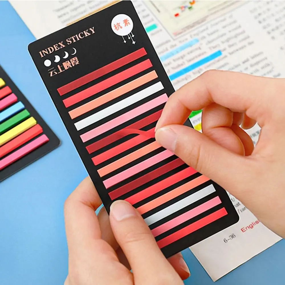 Colorful Ultra-fine Thread Guide Sticker Novelty DIY Sticky Notes Memo Pad Paster Sticker Index Flags Tab Strip Key Points Label
