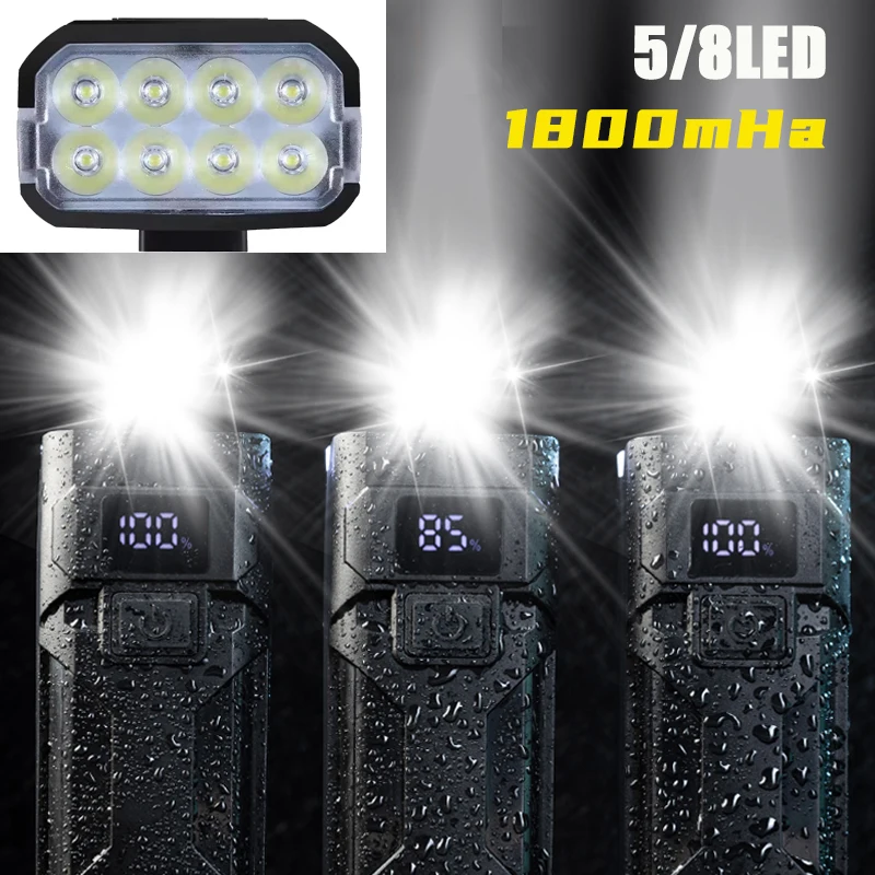 Bicycle Headlight Mountain Bike Lighting Charging Bike Front Light Super Bright Lamp Night Riding Strong Cycling Flashlight