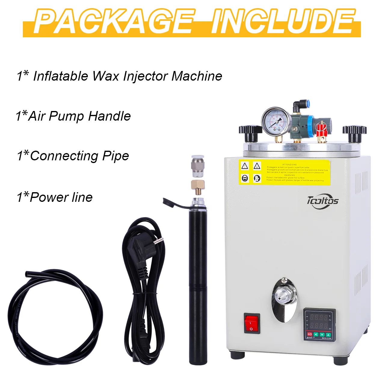 Tooltos Digital Control Wax Injection Machine with Manual Air Pressure Adjustment - Essential Jewelry Making Tool for Wax Moldin